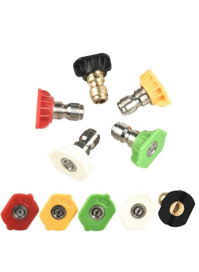 SYOSI - High Pressure Hose Nozzle for Karcher K2-K7 High Pressure Power Washer Wand with 5 Hose Nozzle Tips Pressure Water Gun Nozzle for Garden Hose Portable Washing Wand Water for Car Outdoor Window - Image 1