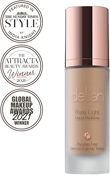 delilah Pure Light Liquid Radiance Halo For Women 101 oz Foundation - Image 4