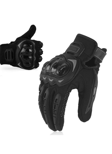 Touchscreen Motorcycle Full Finger Gloves For Men Women Hard Knuckle Motorbike Gloves for BMX ATV MTB Riding/Road Racing/Cycling/Bike/Climbing/Motocross etc/Hiking/Outdoor Sports