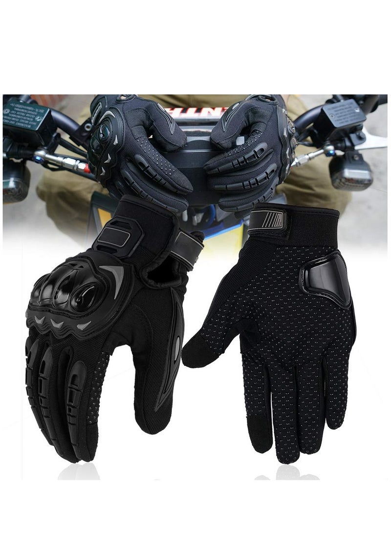 Generic - Touchscreen Motorcycle Full Finger Gloves For Men Women Hard Knuckle Motorbike Gloves for BMX ATV MTB Riding/Road Racing/Cycling/Bike/Climbing/Motocross etc/Hiking/Outdoor Sports - Image 1