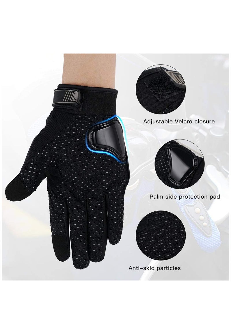Generic - Touchscreen Motorcycle Full Finger Gloves For Men Women Hard Knuckle Motorbike Gloves for BMX ATV MTB Riding/Road Racing/Cycling/Bike/Climbing/Motocross etc/Hiking/Outdoor Sports - Image 1