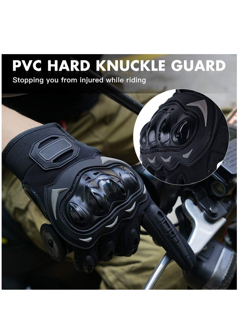 Generic - Touchscreen Motorcycle Full Finger Gloves For Men Women Hard Knuckle Motorbike Gloves for BMX ATV MTB Riding/Road Racing/Cycling/Bike/Climbing/Motocross etc/Hiking/Outdoor Sports - Image 1