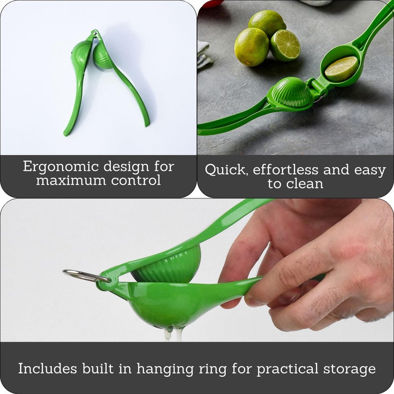 IMUSA Lemon or Lime Manual Squeezer, Citrus Juicer for Max Extraction, Green - Image 3