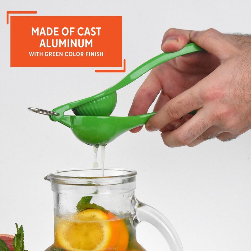 IMUSA Lemon or Lime Manual Squeezer, Citrus Juicer for Max Extraction, Green - Image 4