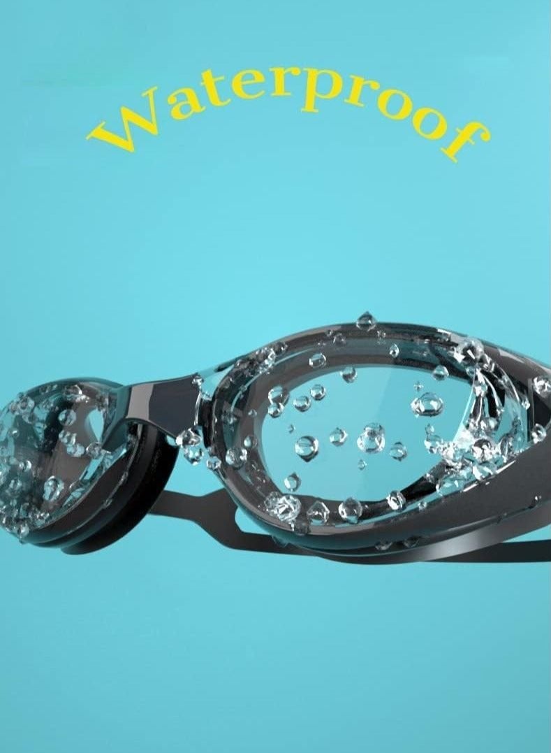Captaintech Swimming Goggles, Swimming Goggles for Men Women, Anti-Fog UV Protection Anti Slip Adult Swim Goggles No Leak Swimming Glasses - Image 5