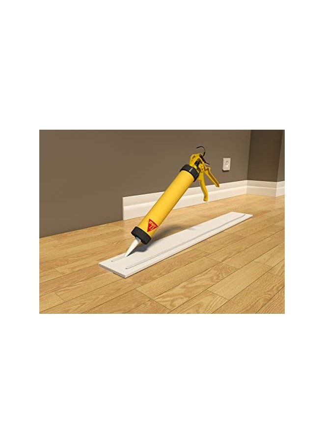 SIKA - Sikaflex Construction+, Multipurpose Elastic Joint Sealant For Concrete And Precast Joints, Sealing, Moisture-Curing ,Flexible Sausage ,White, 600 Ml ,443478 - Image 1
