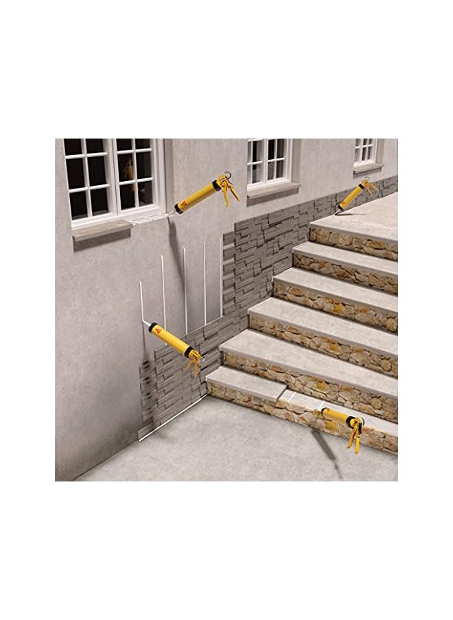 SIKA - Sikaflex Construction+, Multipurpose Elastic Joint Sealant For Concrete And Precast Joints, Sealing, Moisture-Curing ,Flexible Sausage ,White, 600 Ml ,443478 - Image 1