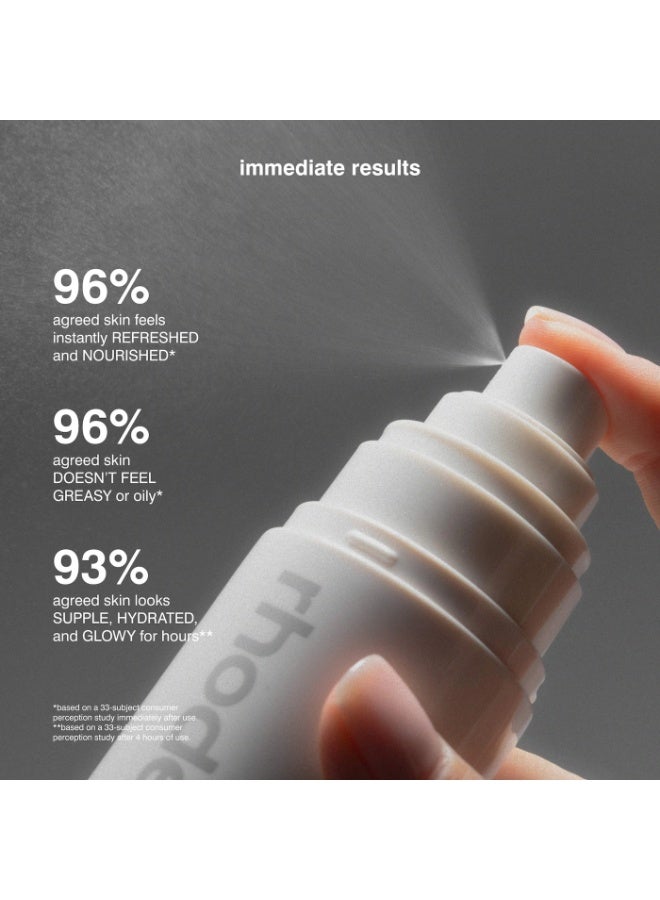 rhode رذاذ مرطب للوجه لإنعاش فوري ولمسة بشرة متألقة – 80 مل - Image 5