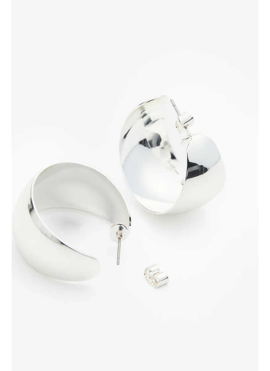 اتش اند ام Wide Hoop Earrings