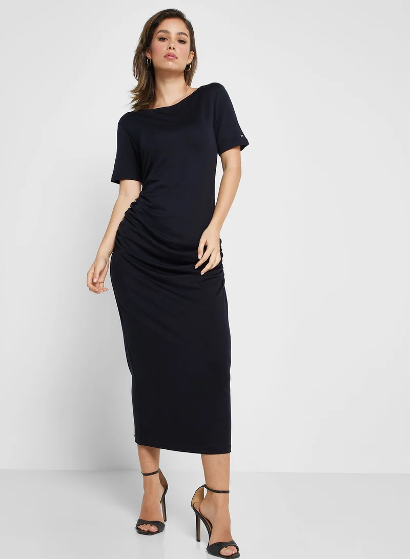 TOMMY HILFIGER Boat Neck Knitted Dress