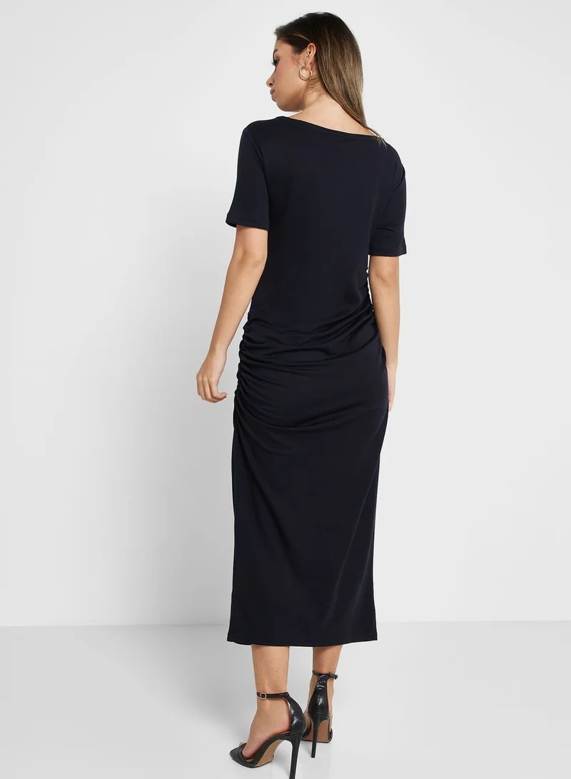 TOMMY HILFIGER Boat Neck Knitted Dress