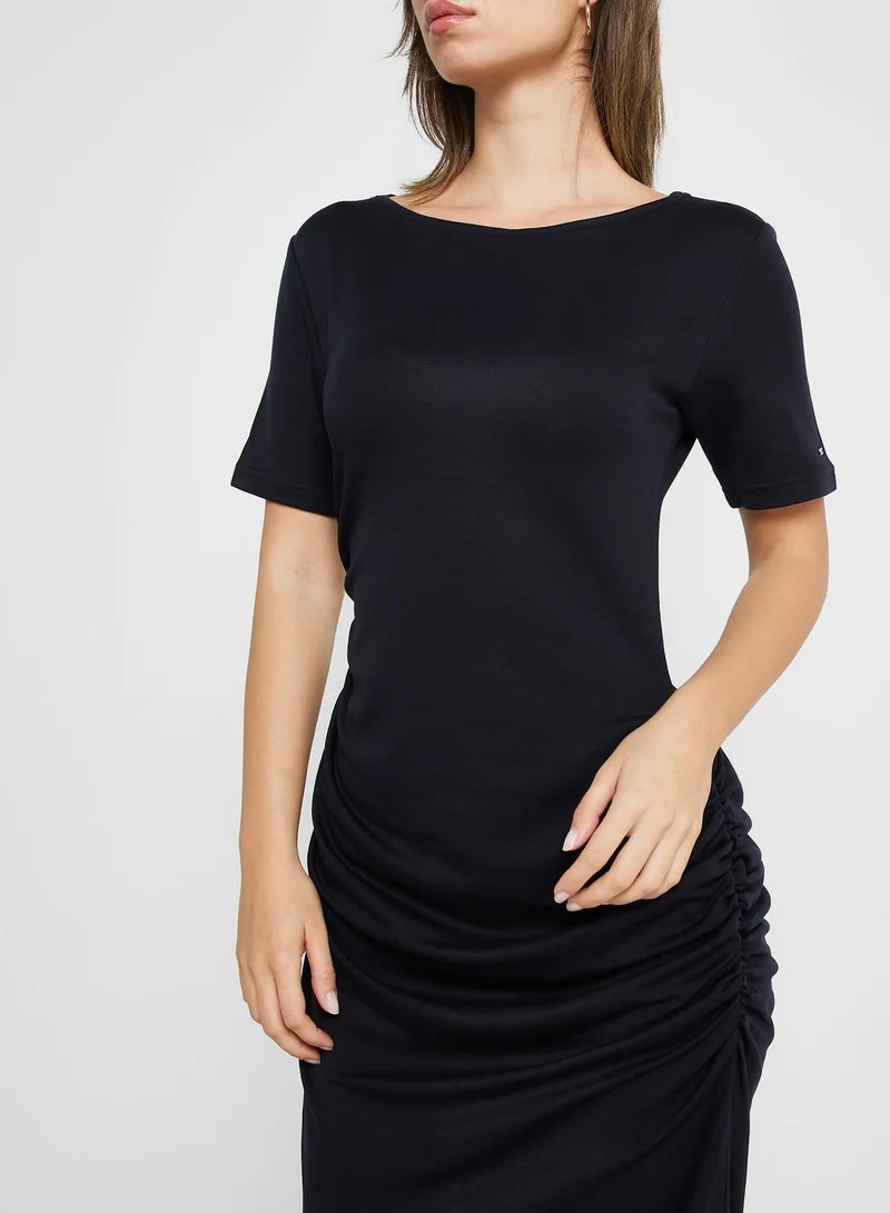 TOMMY HILFIGER Boat Neck Knitted Dress