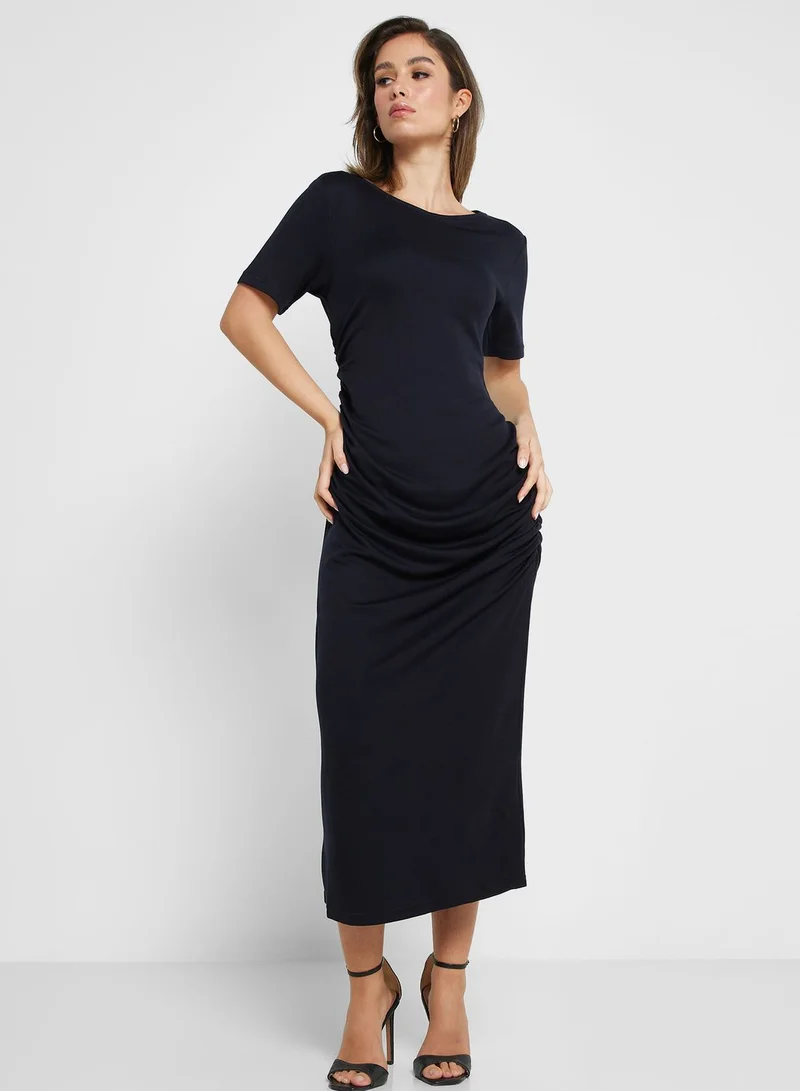 TOMMY HILFIGER Boat Neck Knitted Dress