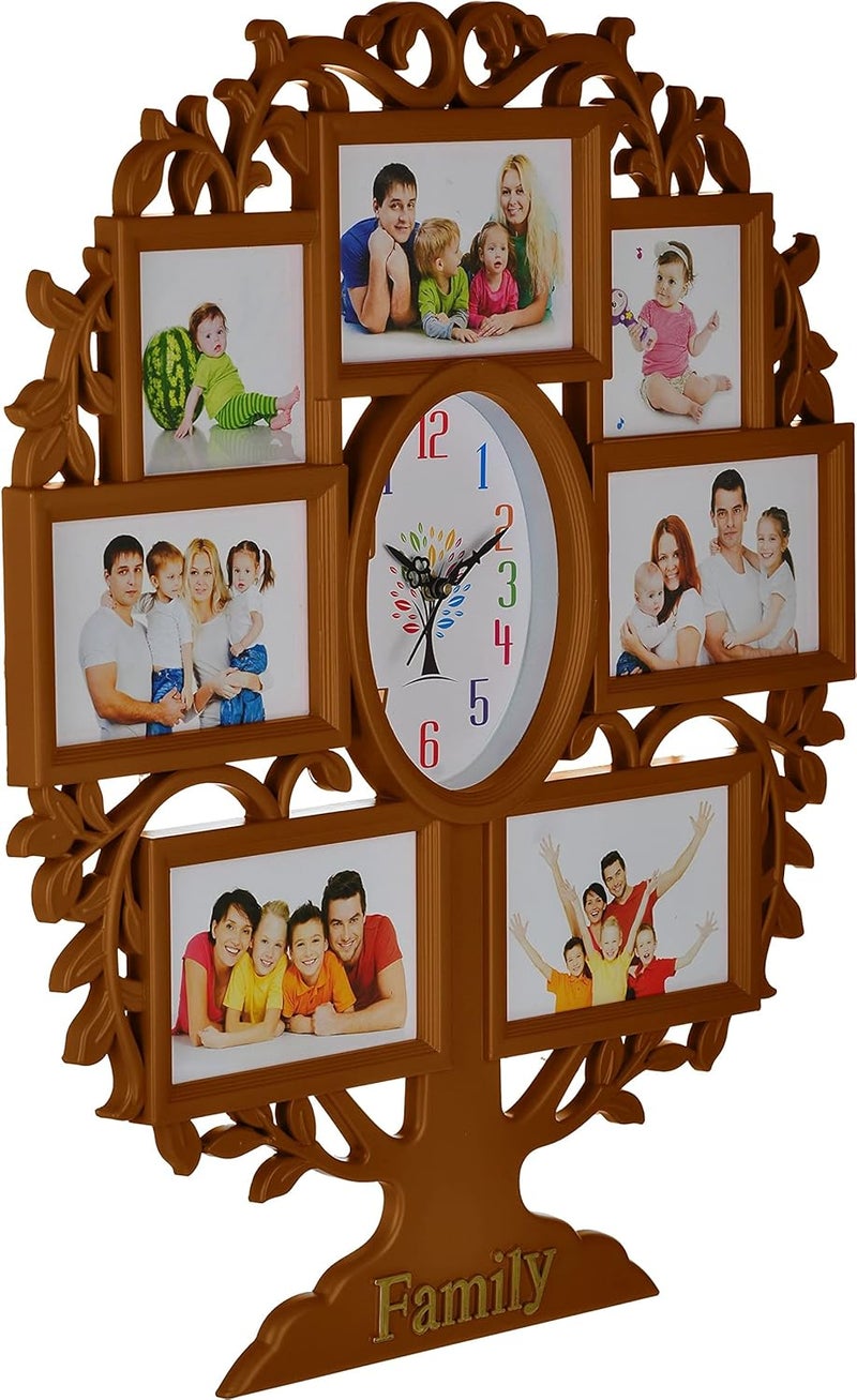 Harbour Analog Latest Stylish New Models Wall Clock with Photo Frames for Home Living Room Hall Bedroom Size Height 58 CM X Width 48CM Home Decor Big Size Wall Clock Mz STRT7 - Image 4