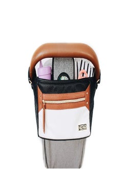 Itzy Ritzy Adjustable Stroller Caddy / Organizer Featuring Two Built-in Front Zippered Pocket and Adjustable Straps to Fit Nearly Any Stroller, Coffee and Cream - pzsku/ZB42C475D87A11B62B2F4Z/45/_/1686567724/21aaf46b-99fd-479b-a99a-dc4de59a4bcc