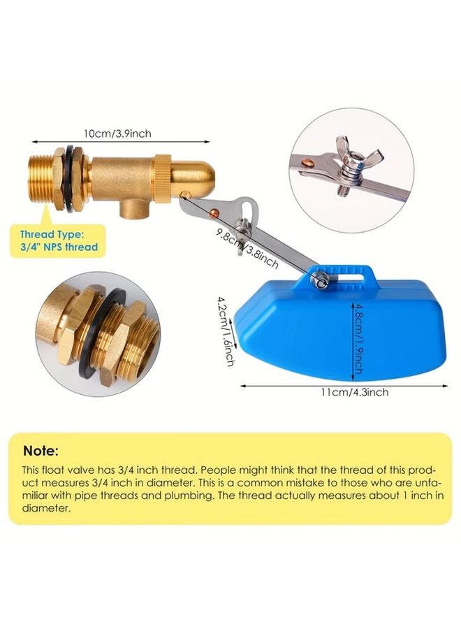 DN20 3 4 Inch Copper Float Valve Brass Water Level Control Ball Valve For Livestock - Image 4