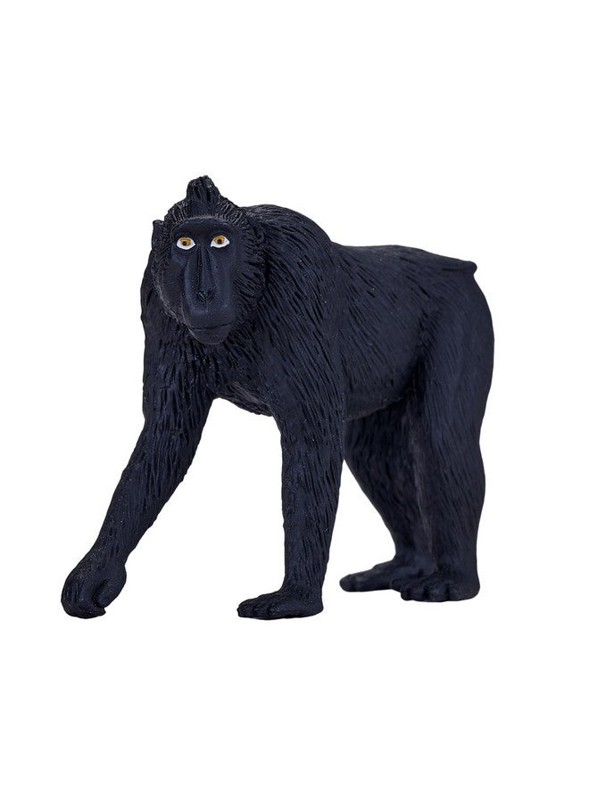 MOJO Black Crested Macaque Realistic International Wildlife Hand Painted Toy Figurine - Image 5