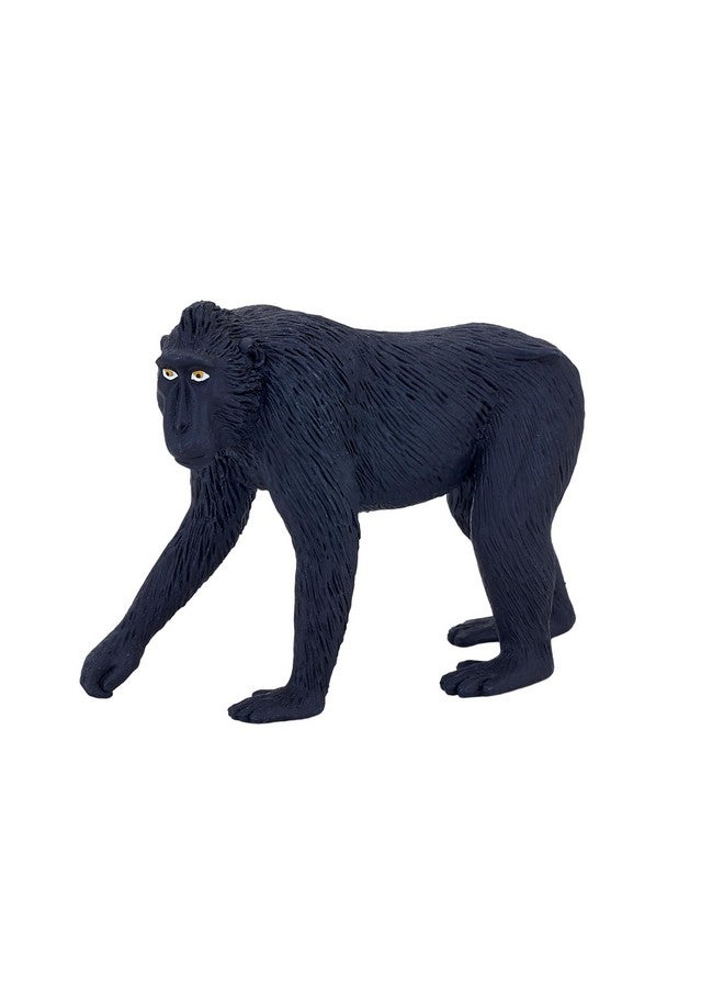 MOJO Black Crested Macaque Realistic International Wildlife Hand Painted Toy Figurine - Image 2