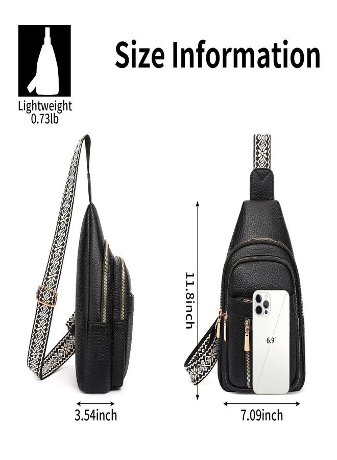 FALAN MULE Crossbody Bags for Women Trendy Leather Sling Chest Bag Fanny Packs for Women - Image 2