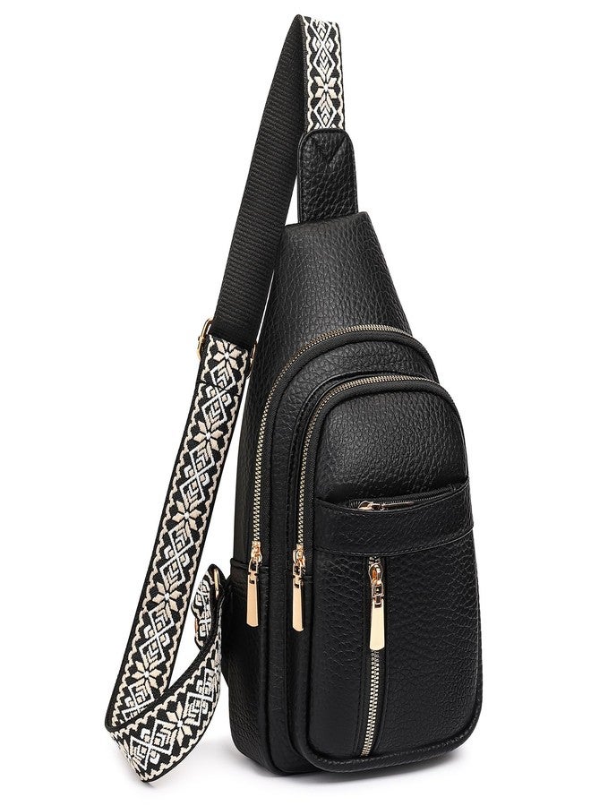 FALAN MULE Crossbody Bags for Women Trendy Leather Sling Chest Bag Fanny Packs for Women - Image 1