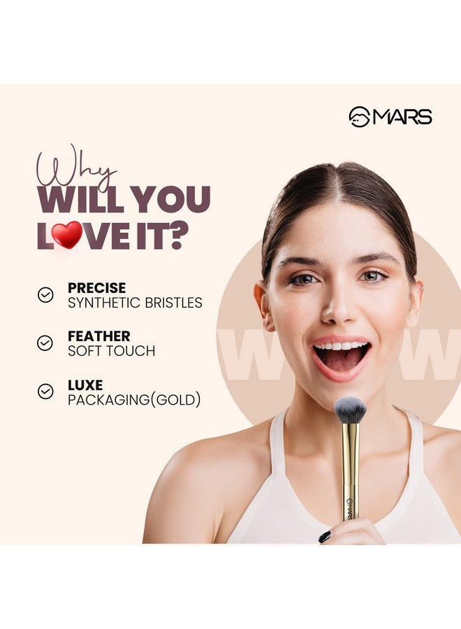 مارس فرشاة هايلايتر احترافية كثيفة من مارس أرتيستز أرسنال للوجه | شعيرات صناعية دقيقة | لمسة ناعمة كالريش | فرشاة مكياج احترافية - Image 1