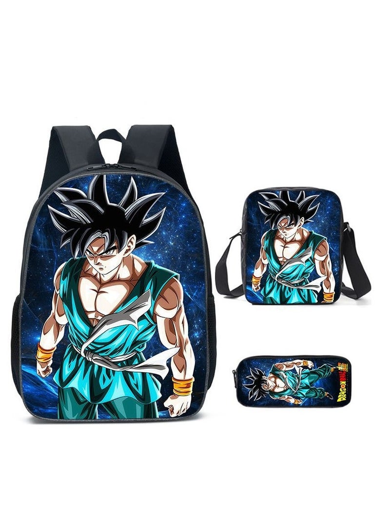 Dragon Ball Children's Three-piece Backpack  40*15*30cm