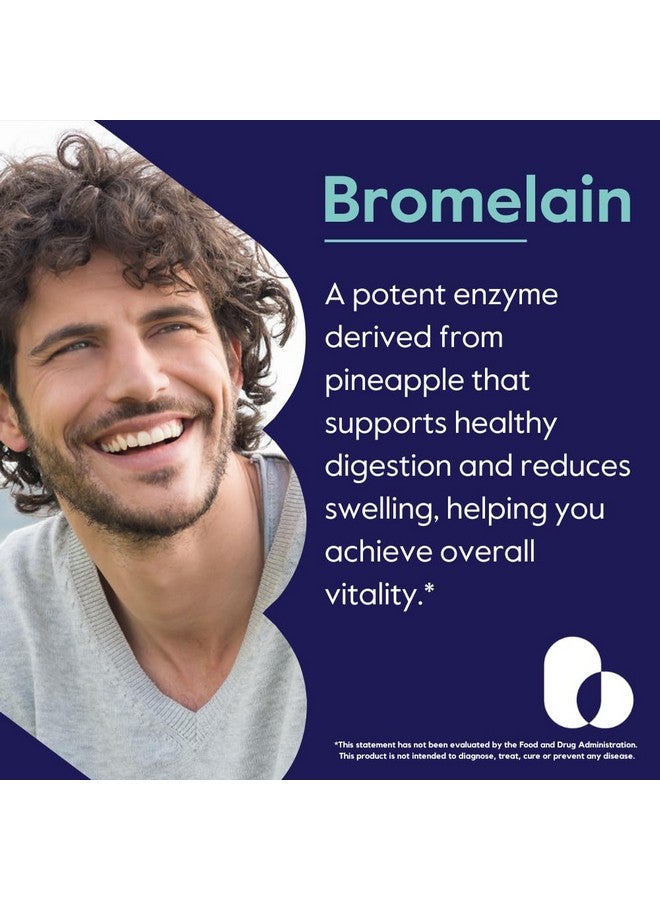 BESTVITE Bromelain 500mg (2400 GDU/Gram) (120 Vegetarian Capsules) - No Stearates - Vegan - No Gelatin - No Silica - Non GMO - Gluten Free - Image 4