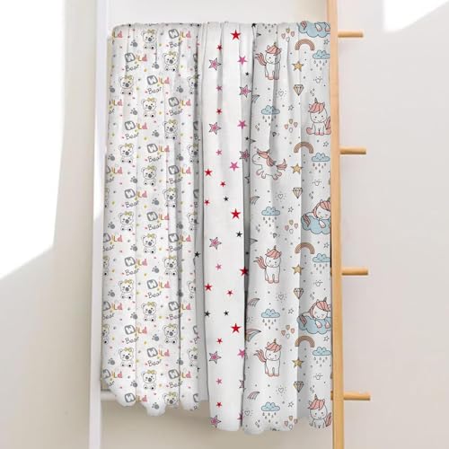 Mee Mee 100% Muslin Cotton Baby Swaddle Wrappers Set (PK-3)| Baby Towel| Soft, Quick-Drying & Highly Absorbent Blanket | Printed Mulmul Swaddle Cloth,Newborn Essentials (Multicolour, 120x100 cm) - Image 2