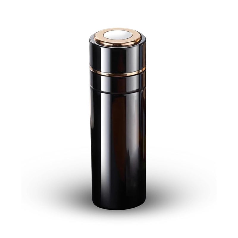 KitchAntique KitchAntique 500ML Thermosteel Vacuum Insulated Flask DoubleWall Stainless Steel Water Bottle Fine Tea Infuser Filter 24Hour Hot Cold Travel Thermos for Tea Leafs Detox Travel Gifting