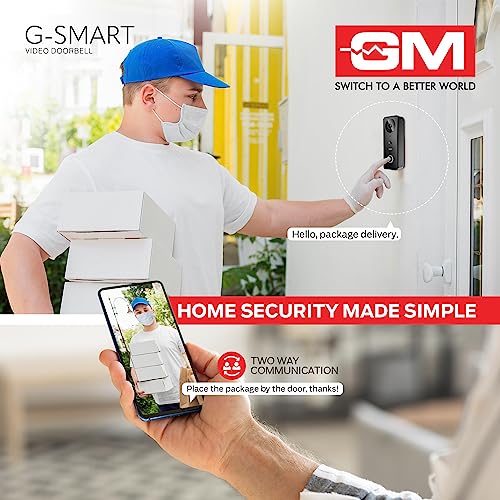 GM G-Smart Video Doorbell I Video Door Phone I Home Security Camera & Door Bell I Smart WiFi I Full HD Video 1080P I AI Human Detection 1Y Warranty - Image 3
