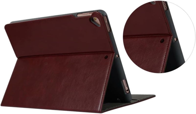 Pu Tablet Cover Handheld Protective Case for 10.2 Inch Tablet Anti-Slip Compatible with Travel and Daily Use Wine Red - Image 4
