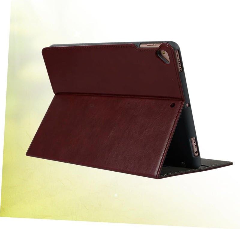Pu Tablet Cover Handheld Protective Case for 10.2 Inch Tablet Anti-Slip Compatible with Travel and Daily Use Wine Red - Image 5