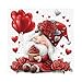 Larkipuzz Funny Valentine Gnome Puzzles for Adults 1000 Pieces Cute Love Cupcake Jigsaw Puzzle Challenging Red Rose Art Puzzles - Image 4