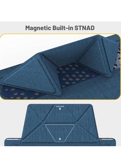 Generic Case for MacBook Pro 16 Inch M4 Case,Foldable Stand and Mouse Pad/Bag,Plastic Hard Shell,Woven Fabric Protective Cover for MacBook Pro 16 Inch(2021-2024)[M1 A2485/M2 A2780/M3 A2991](Navy)  - Image 3