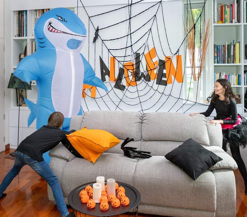 M MH ZONE Halloween Inflatable Shark Costume for Adult Blow-Up Funny Cosplay Suit for Halloween, Christmas, Carnival - Image 5