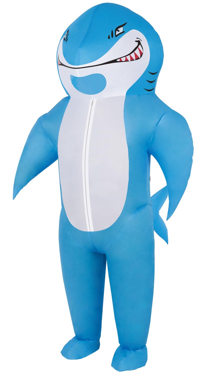 M MH ZONE Halloween Inflatable Shark Costume for Adult Blow-Up Funny Cosplay Suit for Halloween, Christmas, Carnival - Image 1