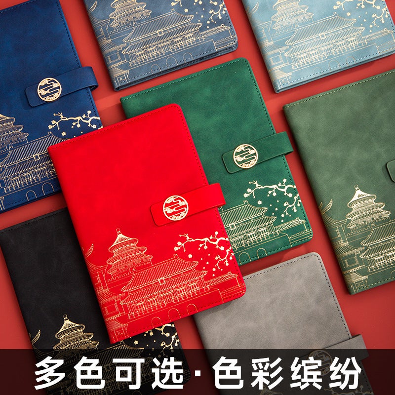Spot National Trend Notebook A5 Business Office Gift Box Set Souvenir Chinese Style Notepad Can Be Customized With Logo - Image 4