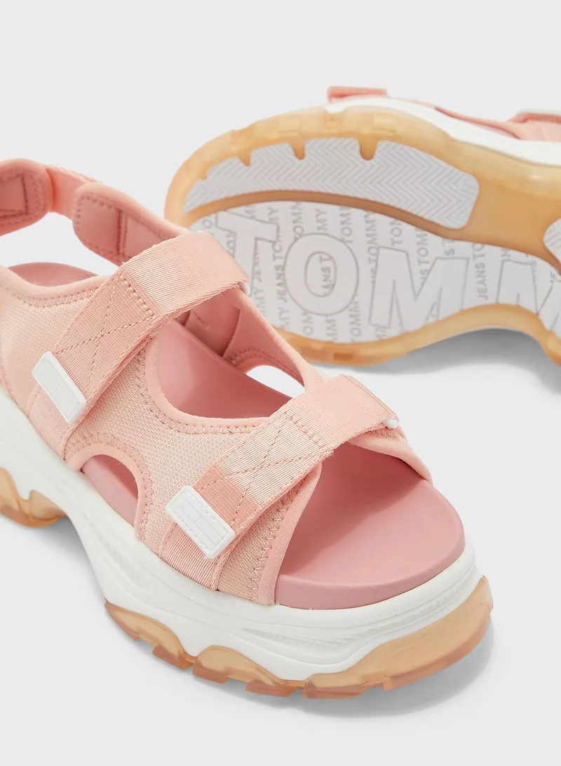 TOMMY JEANS Sporty Chunky Wedge Sandals