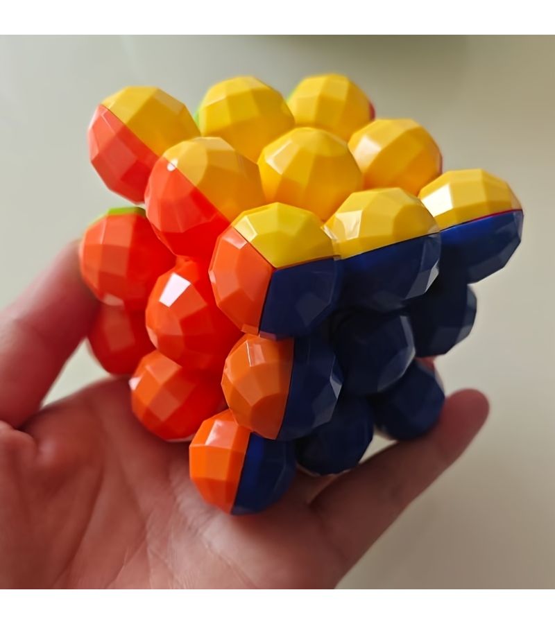 3x3 مكعب سحري مستدير بكرات ألماس ملصقات لغز حبات - Image 5