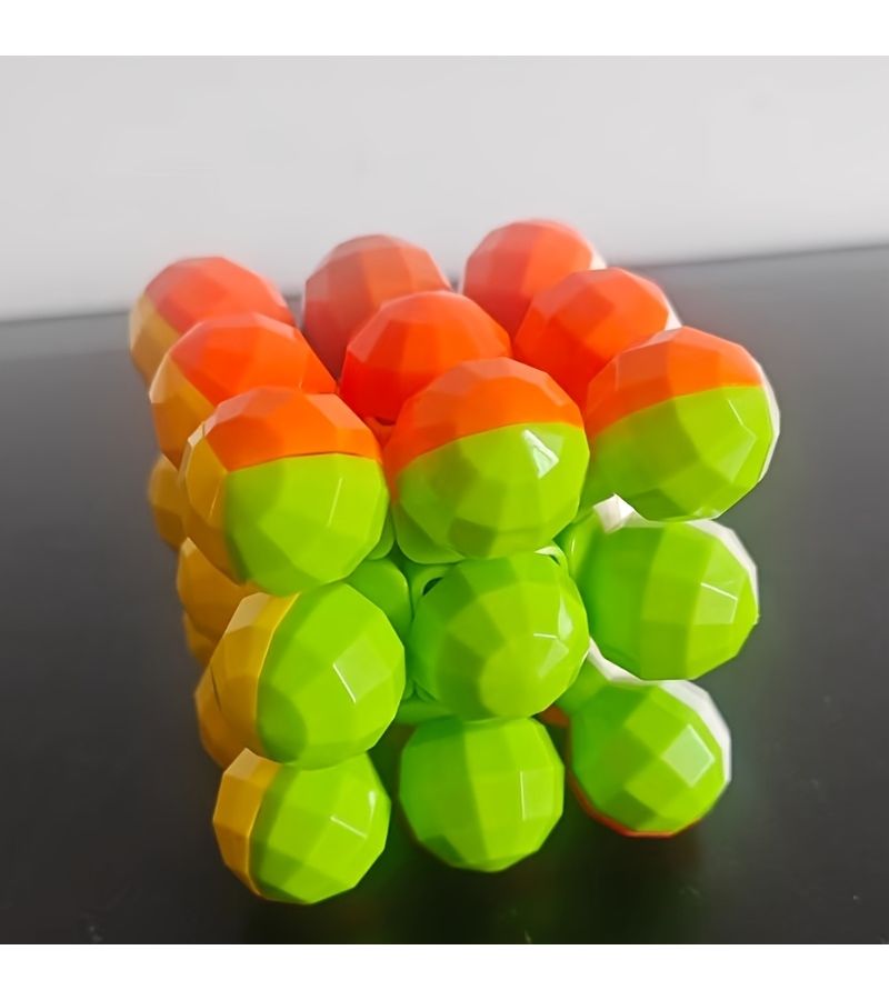 3x3 مكعب سحري مستدير بكرات ألماس ملصقات لغز حبات - Image 4