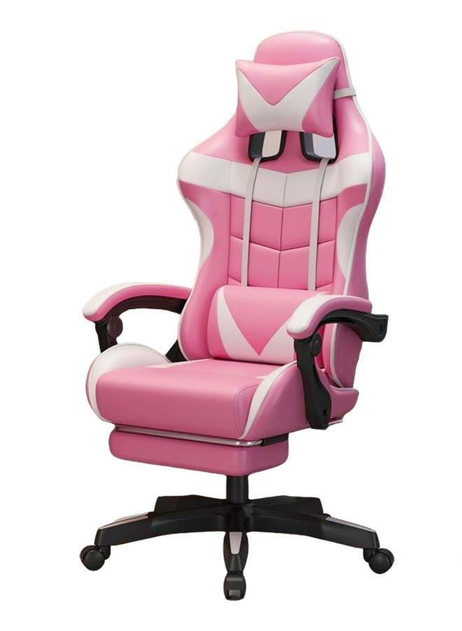 rayze Ergonomic gaming/computer chair, height adjustable, PU leather, high backrest, lumbar support, comfortable armrests, 360° swivel, suitable for office or gaming (pink). - Image 5