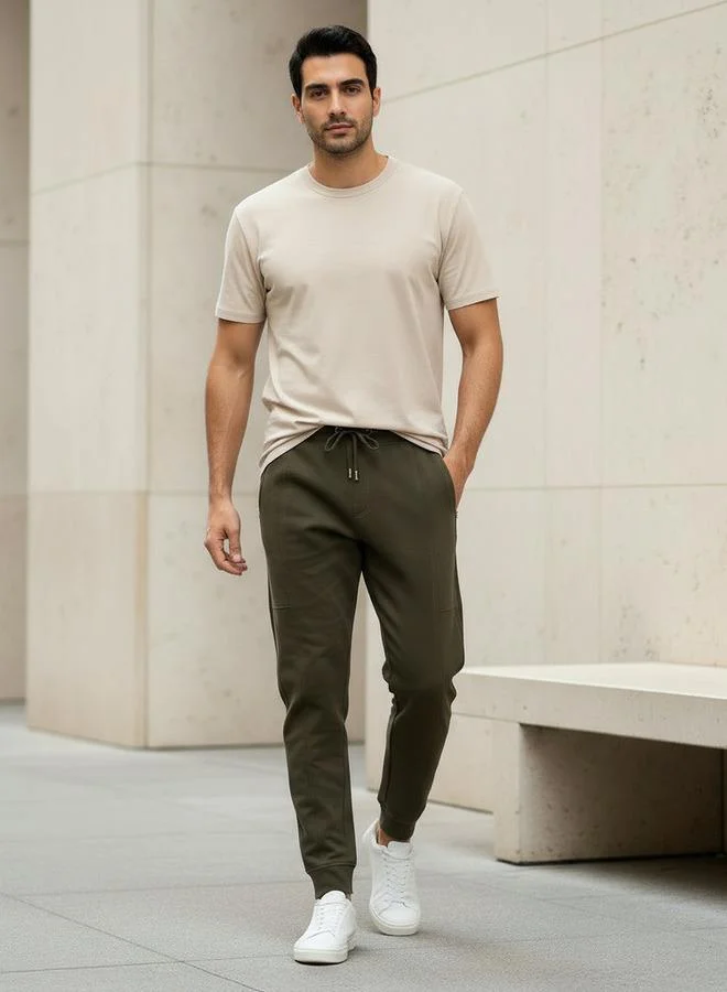 Iconic Iconic Men Slim Fit Joggers with Pockets