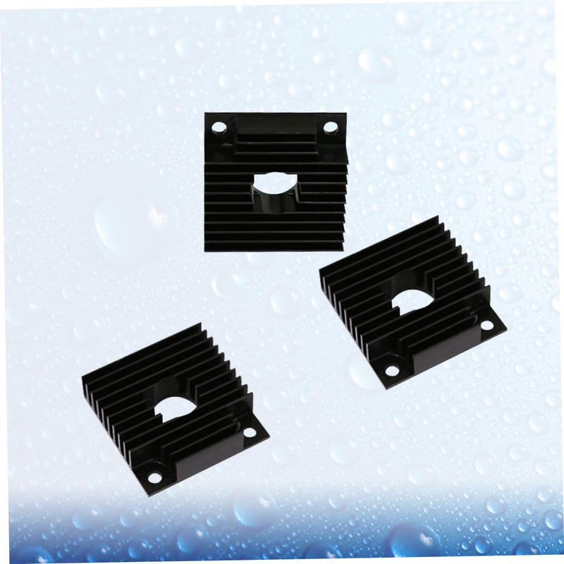 3Pcs 40x40x11mm Aluminum Heat Sink High Thermal Conductivity Cooling Block Kit for MK7 3D Printers - Image 5