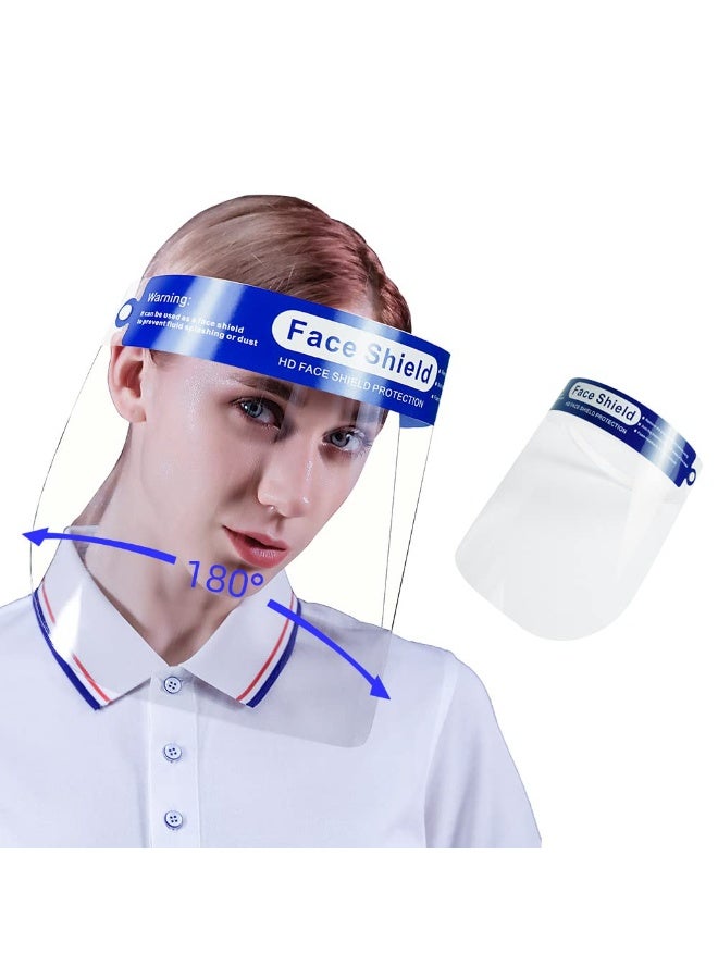 Ru syanl 10 Pack Safety Clear Face Shield - Anti Fog Face Shield for Women & Men Protective Face Shields - Image 5