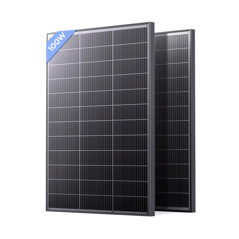 Callsun N-Type 16BB 200 Watt Solar Panel, 2Ã—100W Solar Panels, 25% High Efficiency Monocrystalline PV Module,Compact Space-Saving for RV, Van, Marine, Cabin & Off-Grid 12/24VSystems - Image 1