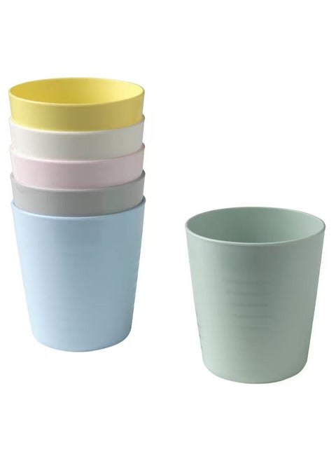 Pack Of 6 Scratch Resistant and Grip-friendly Mugs For Kids Multicolour