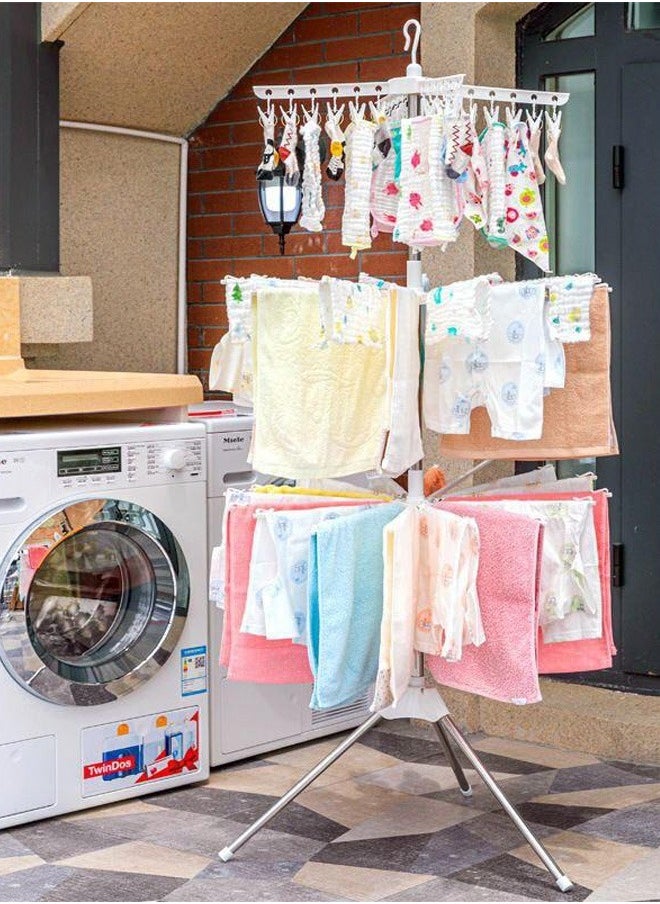 Taimi A three-layer foldable clothes dryer suitable for open and closed places. It facilitates quick drying of clothes  - Image 3