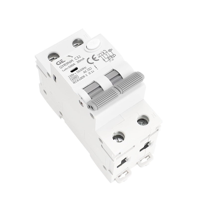 2P 32A 100mA AC Type Magnetic Circuit Breaker with Over Current and Leakage Protection Din Rail Mount - Image 3