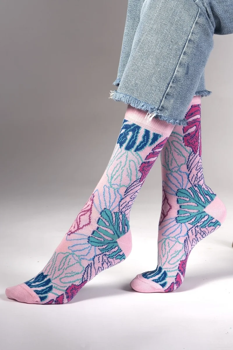اوزي سوكس Floral Patterned Socks