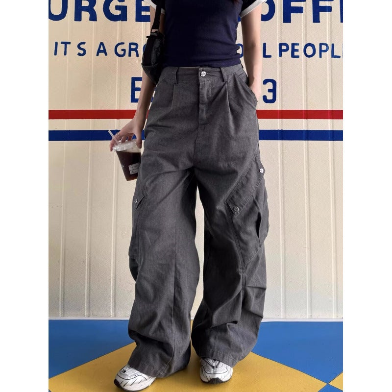 Unisex Classic Denim Jeans Loose Fit Daily Outdoor Wear - Image 2